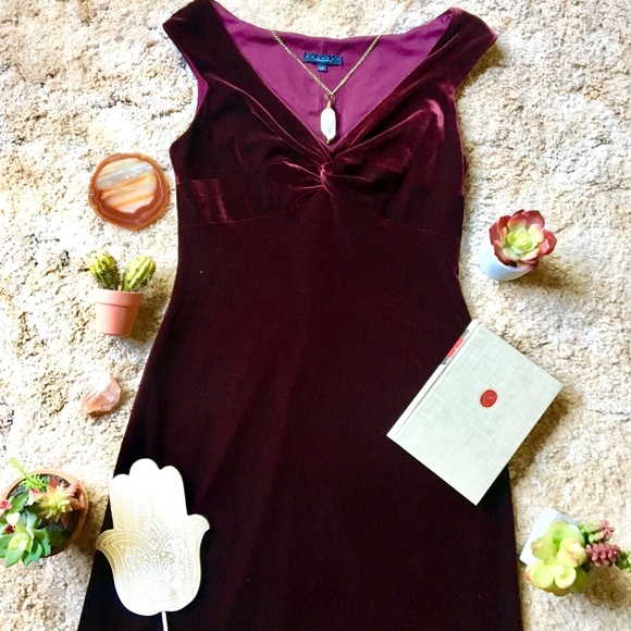 {Laundry by Shelli Segal} Velvet Cocktail Dress 10 - Picture 5 of 8